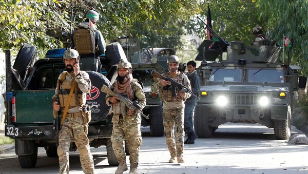 Войска патрулируют место взрыва в Афганистане, архивное фото - Sputnik Беларусь