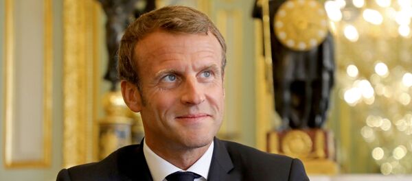 Эммануэль Макрон в Елисейском дворце Эммануэль Макрон в Елисейском дворце - Sputnik Беларусь