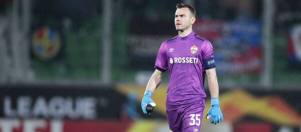 Вратарь ПФК ЦСКА Игорь Акинфеев Вратарь ПФК ЦСКА Игорь Акинфеев - Sputnik Беларусь