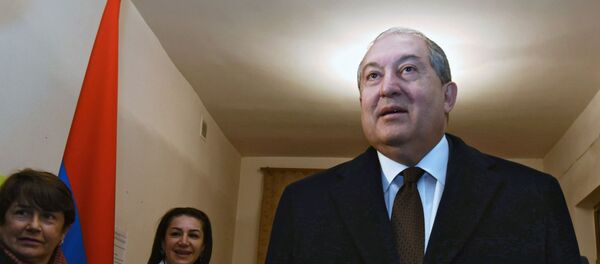 Прэзідэнт Арменіі Армэн Саркісян Прэзідэнт Арменіі Армэн Саркісян - Sputnik Беларусь