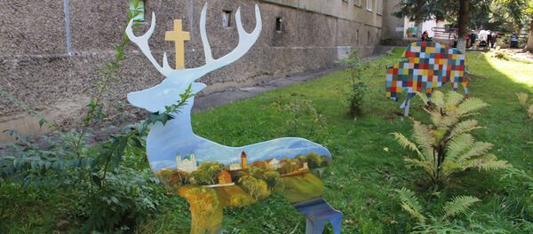 Фигура оленя в Гродно - Sputnik Беларусь