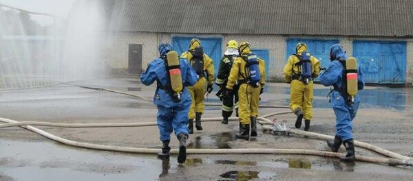 Ликвидация ЧС на предприятии Молоко в Миорах - Sputnik Беларусь