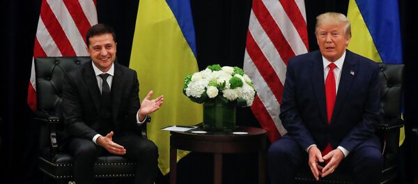 Президент Украины Владимир Зеленский и президент США Дональд Трамп - Sputnik Беларусь