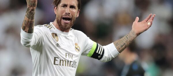 Капитан мадридского Реала Серхио Рамос Капитан мадридского Реала Серхио Рамос - Sputnik Беларусь