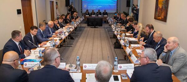 Рабочая сессия комитета УЕФА Хет-трик в Минске - Sputnik Беларусь