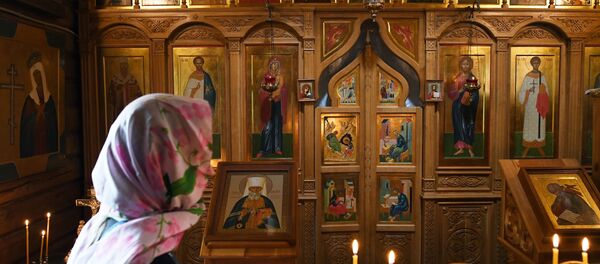 В храме Иоанна Богослова, архивное фото - Sputnik Беларусь