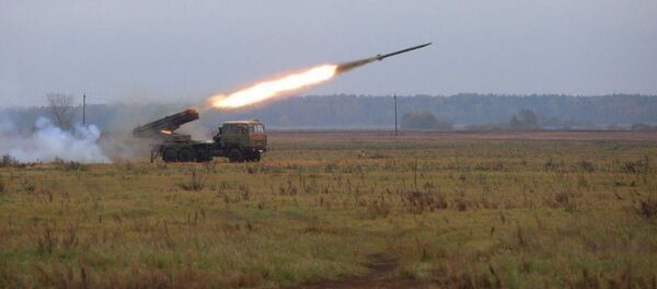 Испытания модернизированной РСЗО Ураган Испытания модернизированной РСЗО Ураган - Sputnik Беларусь