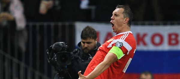 Игрок сборной России Артем Дзюба - Sputnik Беларусь