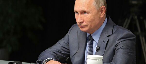 Прэзідэнт РФ Уладзімір Пуцін Прэзідэнт РФ Уладзімір Пуцін - Sputnik Беларусь