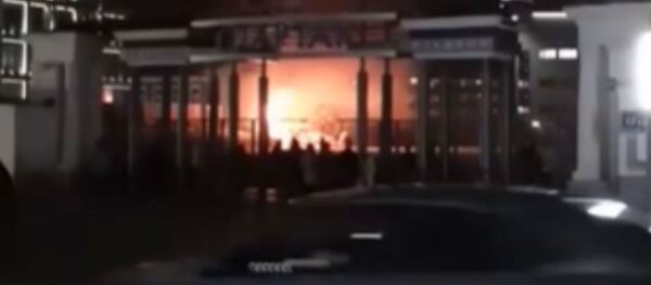 Пожар на стадионе Спартак в Могилеве - Sputnik Беларусь