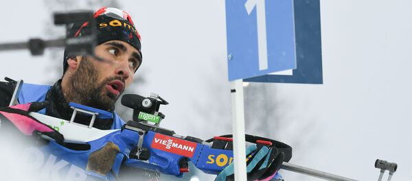 Пятикратный чемпион Олимпийских игр французский биатлонист Мартен Фуркад Пятикратный чемпион Олимпийских игр французский биатлонист Мартен Фуркад - Sputnik Беларусь