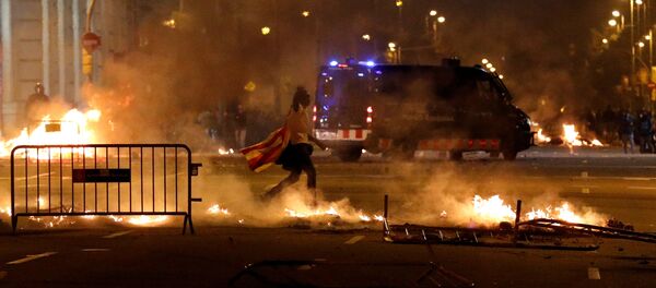 Протесты в Барселоне - Sputnik Беларусь