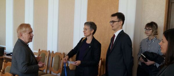 Сустрэча старшыні Цэнтральнай камісіі Лідзіі Ярмошынай з кіраўніком місіі БДІПЧ АБСЕ - Sputnik Беларусь