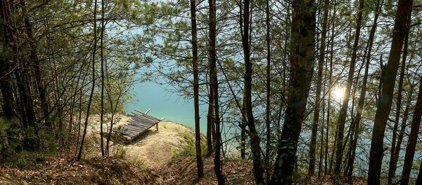 Любанские меловые карьеры солнечной осенью - Sputnik Беларусь