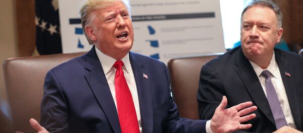 Президент США Дональд Трамп и Госсекретарь Майк Помпео - Sputnik Беларусь