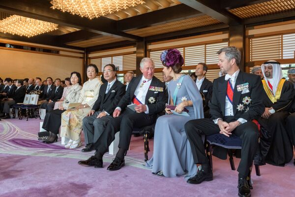 На церемонии присутствовал британский принц Чарльз, кронпринцесса Дании Мэри и кронпринц Фредерик - Sputnik Беларусь