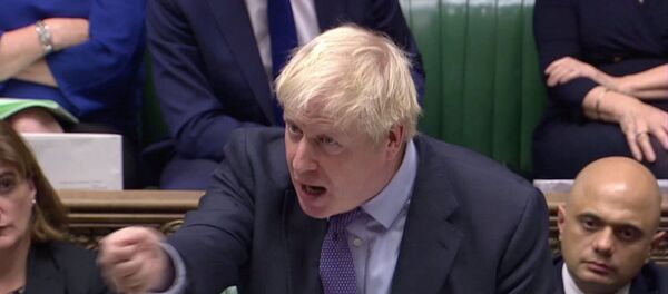 Борис Джонсон выступает в палате общин - Sputnik Беларусь
