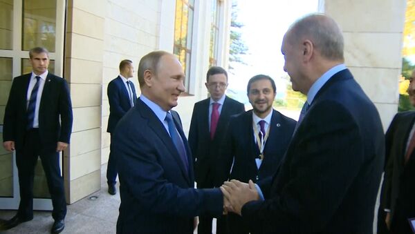 Путин и Эрдоган - Sputnik Беларусь