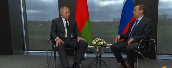 Медведев и Румас - Sputnik Беларусь