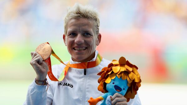 Победительница Паралимпийских игр 2012 года бельгийка Марике Верворт - Sputnik Беларусь