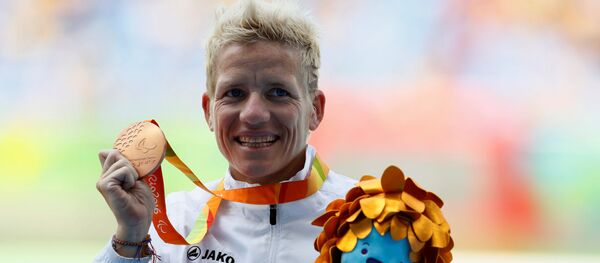 Победительница Паралимпийских игр 2012 года бельгийка Марике Верворт - Sputnik Беларусь