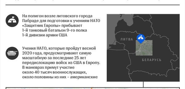 Размещение бронетехники армии США у границ Беларуси | Инфографика sputnik.by - Sputnik Беларусь