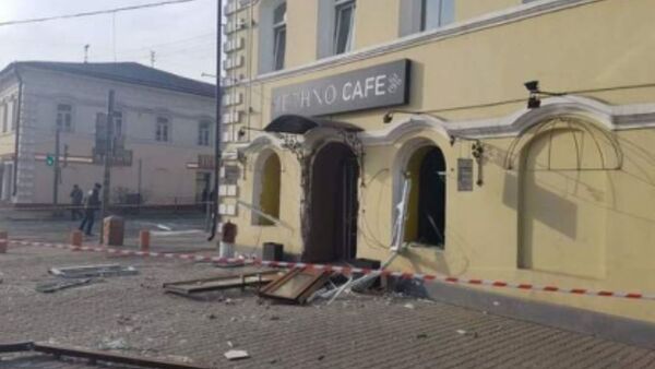 Кафе в Улан-Удэ, где произошел взрыв - Sputnik Беларусь
