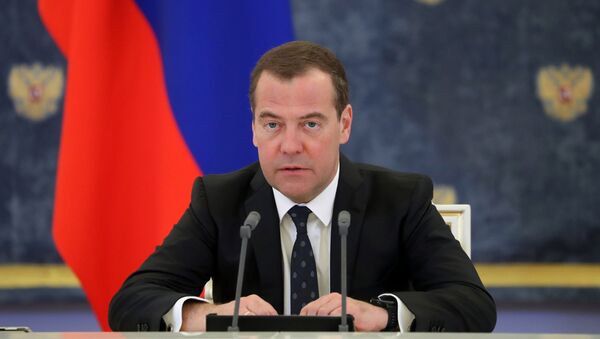  Председатель правительства РФ Дмитрий Медведев - Sputnik Беларусь