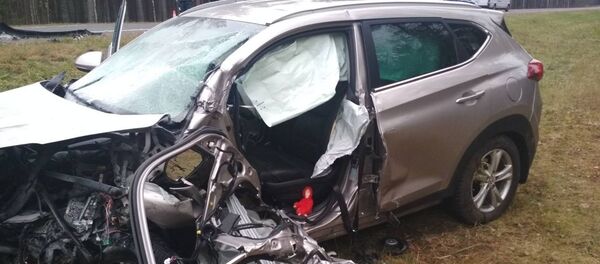 Лобовое столкновение в Лепельском районе Лобовое столкновение в Лепельском районе - Sputnik Беларусь