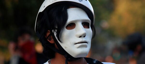 Протесты в Сантьяго, Чили - Sputnik Беларусь