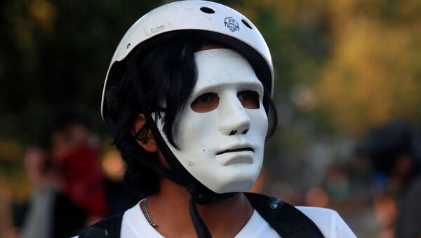 Протесты в Сантьяго, Чили - Sputnik Беларусь