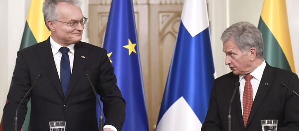 Президент Финляндии Саули Ниинисте президент Литвы Гитанас Науседа  - Sputnik Беларусь