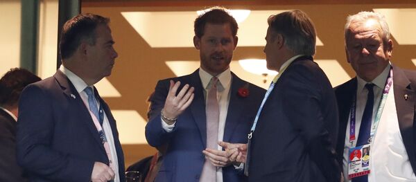 Принц Гарри на финальном матче по регби в Японии - Sputnik Беларусь