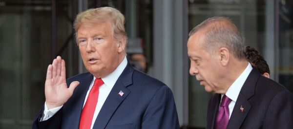 Президент США Дональд Трамп и президент Турции Реджеп Тайип Эрдоган  - Sputnik Беларусь