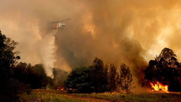 Вертолет разбился во время тушения лесного пожара в Австралии - Sputnik Беларусь