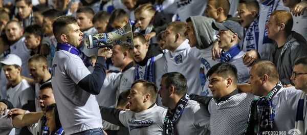 Болельщики брестского Динамо на стадионе - Sputnik Беларусь