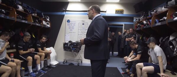 Раздевалка минского Динамо после победы над Витязем, видео Раздевалка минского Динамо после победы над Витязем, видео - Sputnik Беларусь