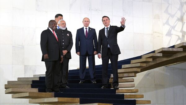 Президент РФ В. Путин на саммите БРИКС в Бразилии - Sputnik Беларусь