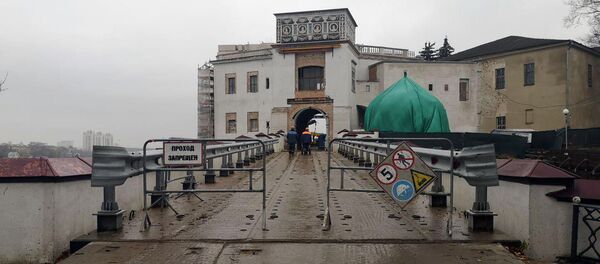 Рэстаўрацыя замка Баторыя Рэстаўрацыя замка Баторыя - Sputnik Беларусь
