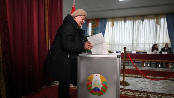 Голосование на избирательном участке - Sputnik Беларусь