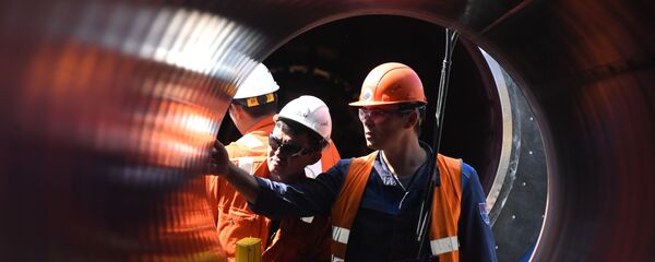 Строительство газопровода Северный поток-2 Строительство газопровода Северный поток-2 - Sputnik Беларусь