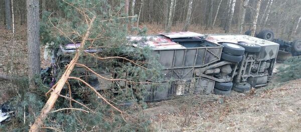 Грузовик столкнулся с пассажирским автобусом под Речицей - Sputnik Беларусь