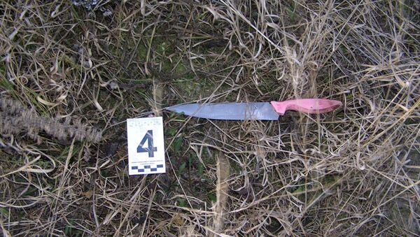 Найденный на месте преступления нож - Sputnik Беларусь