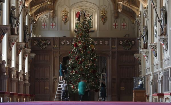 Настоящая магия: как украсили Виндзорский замок к Рождеству - Sputnik Беларусь