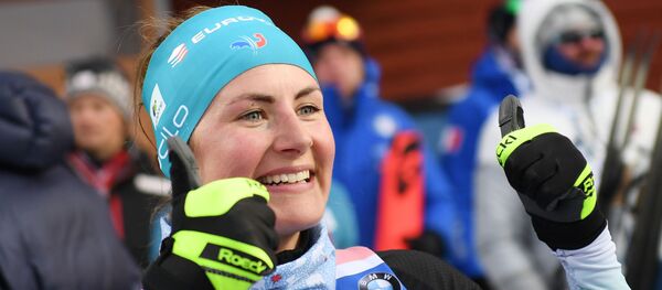 Французская биатлонистка Жюстин Бреза  - Sputnik Беларусь