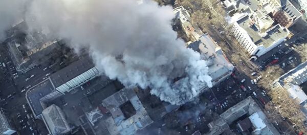 Пожар в одесском колледже - Sputnik Беларусь