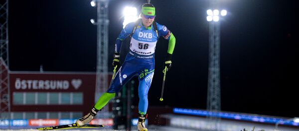 Белорусская биатлонистка Динара Алимбекова - Sputnik Беларусь