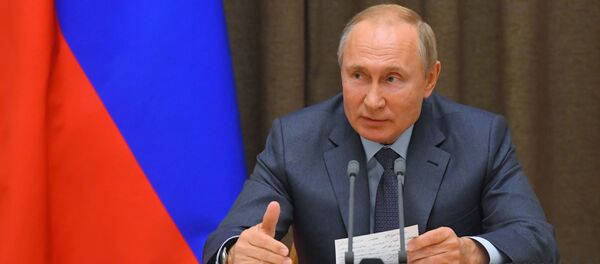 Прэзідэнт РФ Уладзімір Пуцін Прэзідэнт РФ Уладзімір Пуцін - Sputnik Беларусь