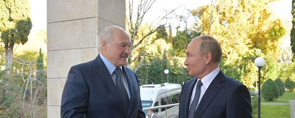 Перамовы Лукашэнкі і Пуціна ў Сочы доўжыліся больш за пяць гадзін Перамовы Лукашэнкі і Пуціна ў Сочы доўжыліся больш за пяць гадзін - Sputnik Беларусь