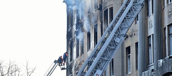Пожар в колледже в Одессе - Sputnik Беларусь